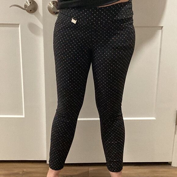 Lulu B Women’s Black and Rainbow Polka Dot Stretch Legging Pants Size 4 - Picture 7 of 9